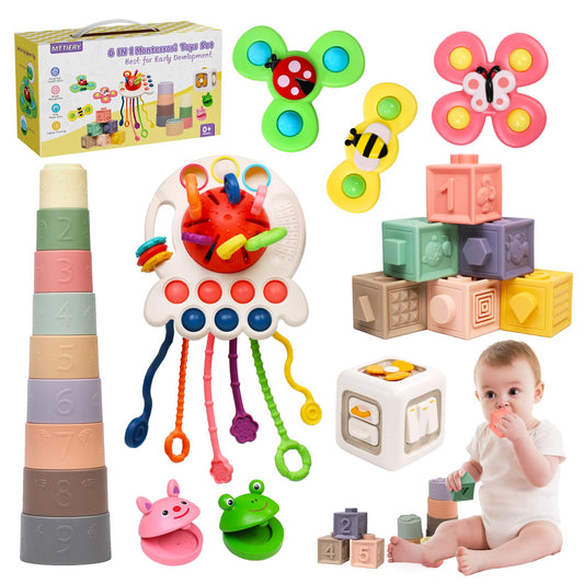 MTTIERY pull-string toy boosts grasping and sensory play for babies.