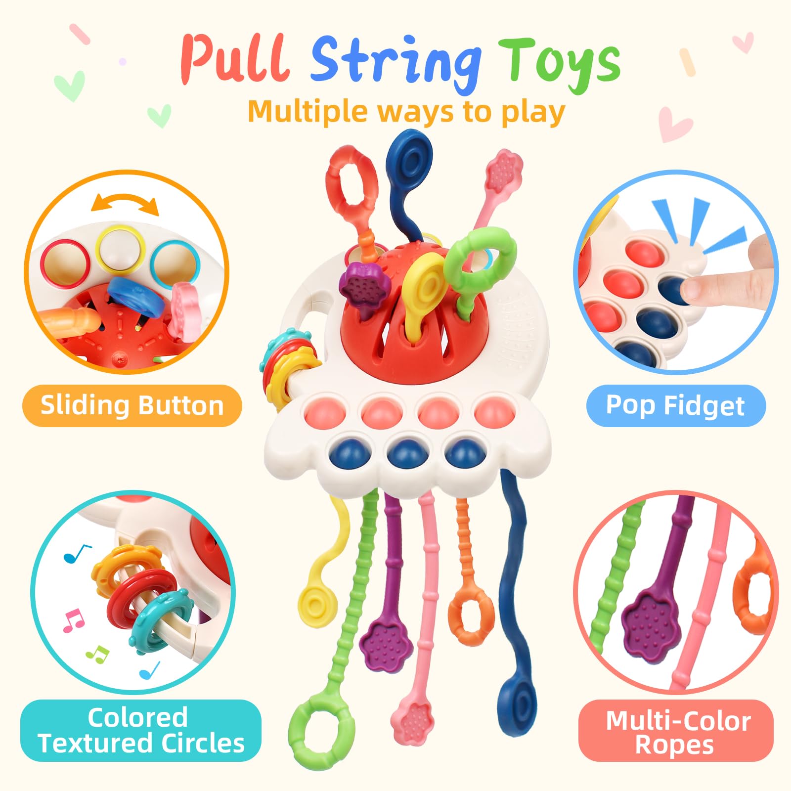 MTTIERY sorting and stacking blocks promote color and shape recognition during play.