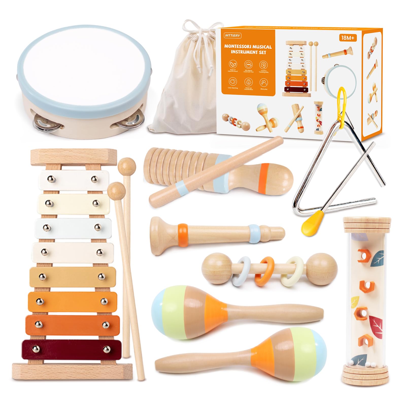MTTIERY toddler xylophone enhances fine motor skills and early musical exploration.
