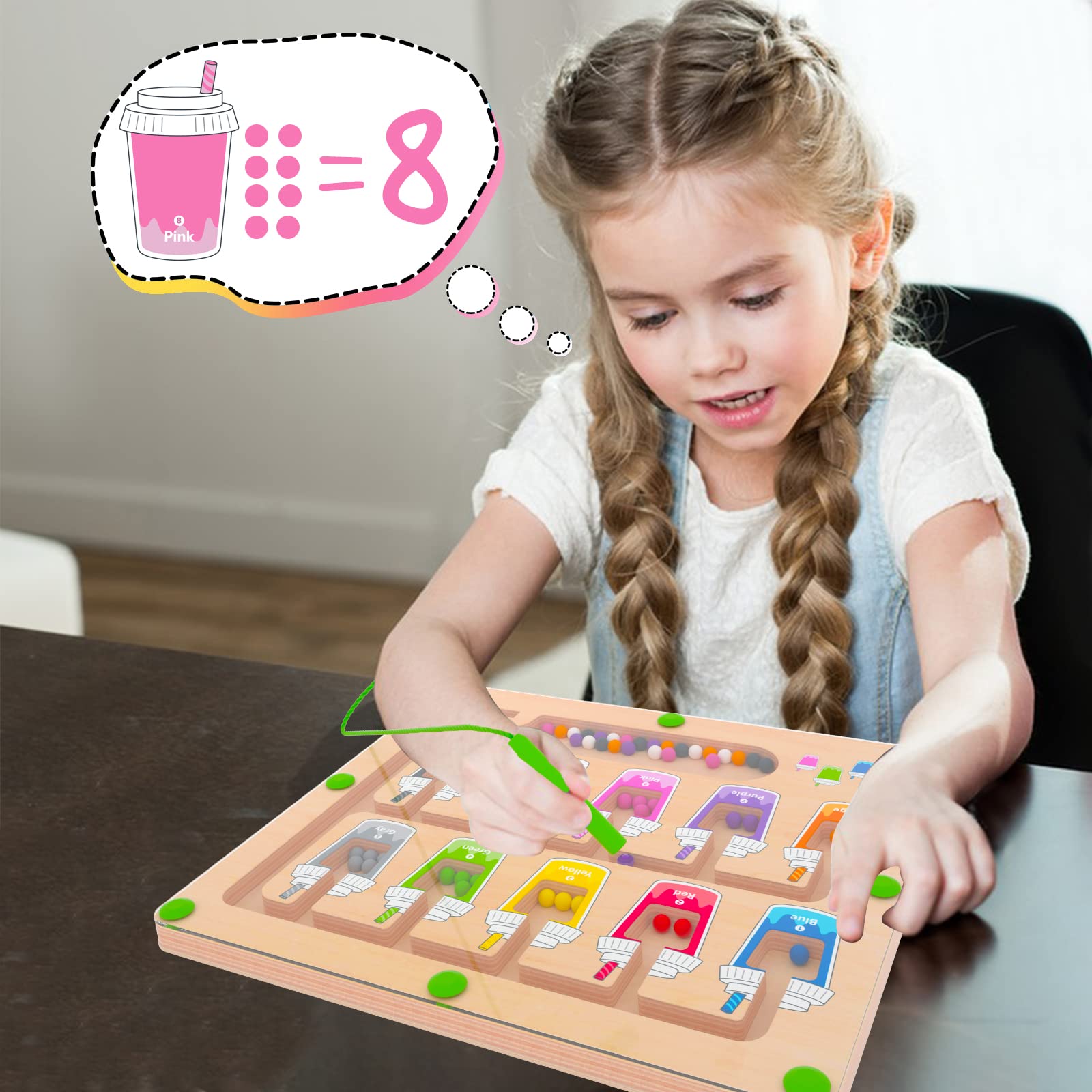 MTYOKILN Magnetic wands enable smooth, mess-free bead movement during play.