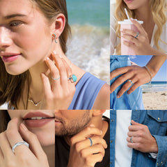 MUCAL cubic zirconia ring adds sparkle while satisfying fidget needs.