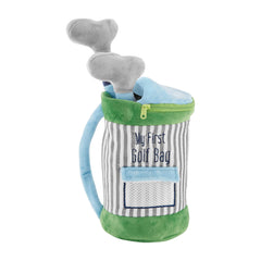 Mud Pie My Golf Bag Plush Set soft golf bag for imaginative play and storytelling.