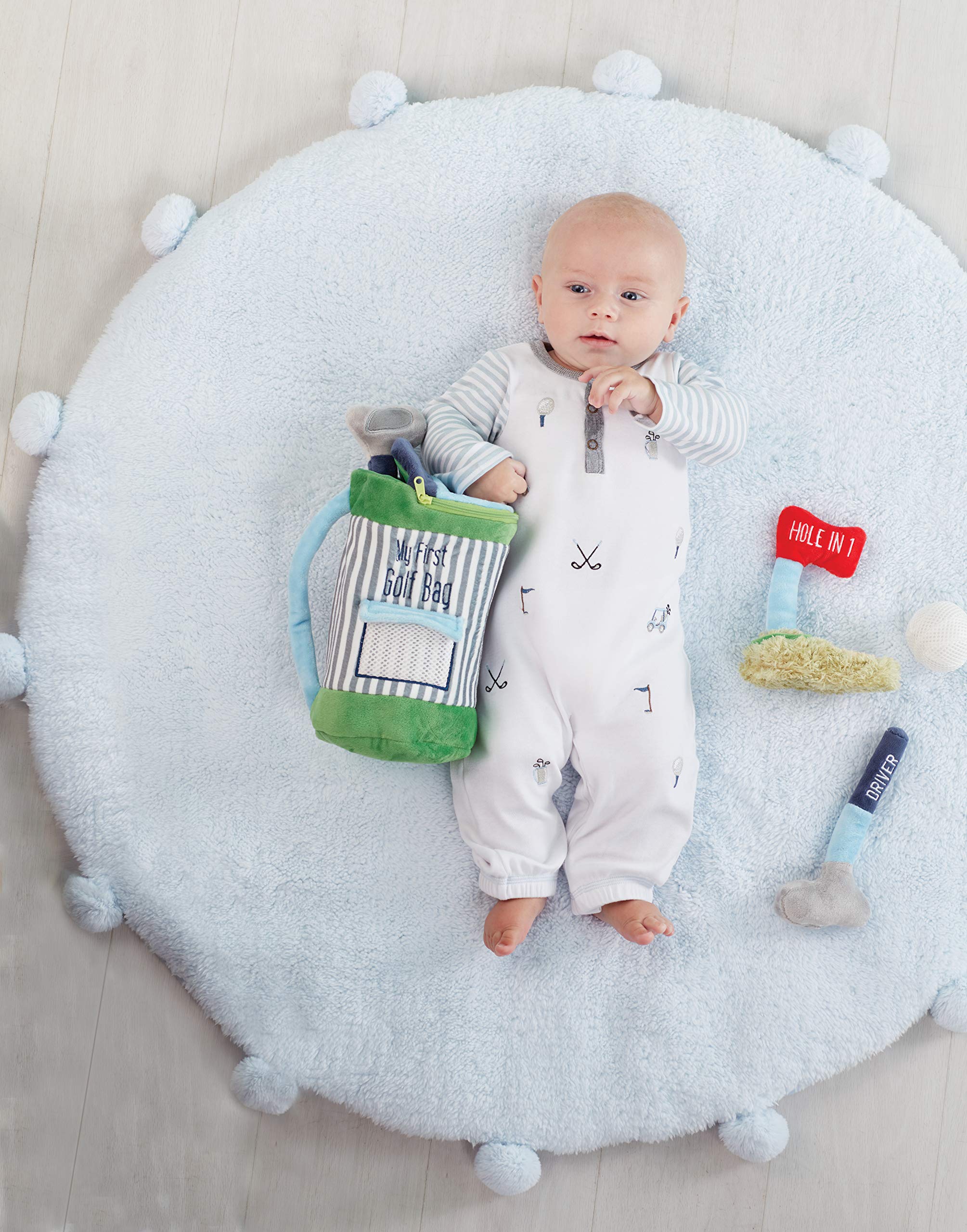 Mud Pie putter plush encourages imaginative games and early motor skills.