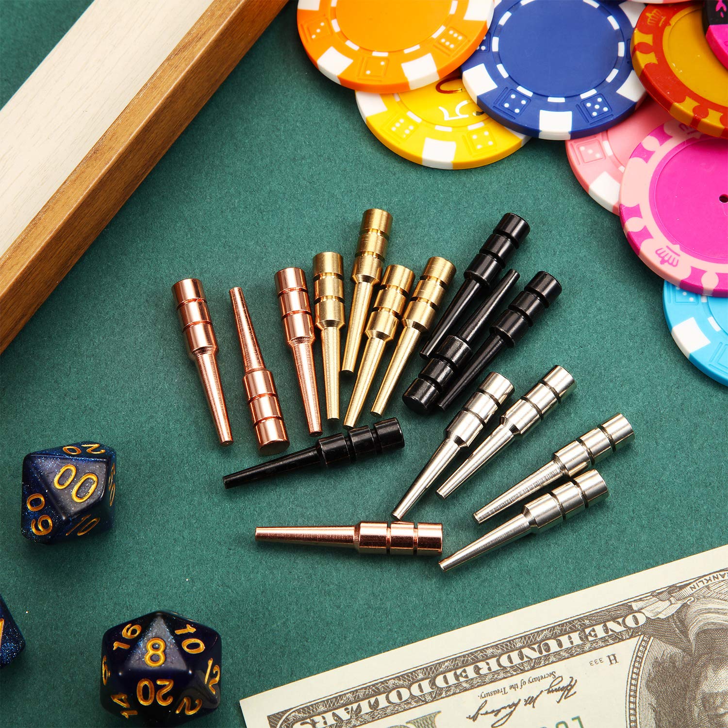 Mudder pegs on a traditional board illustrating easy insertions and scoring.