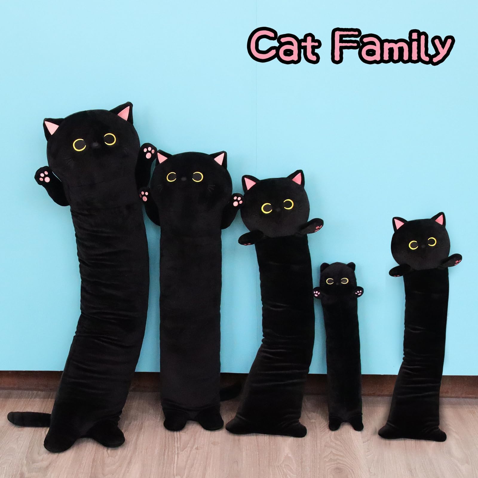 MUFEIRUO long cat plush 31in home decor accent for living room.