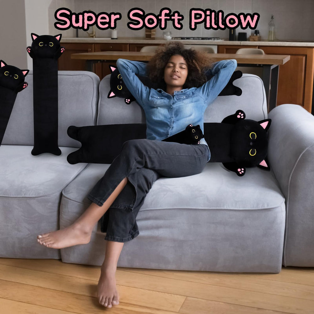 MUFEIRUO long cat plush 31in vacuum-pack, easy to revive fluff after unboxing.
