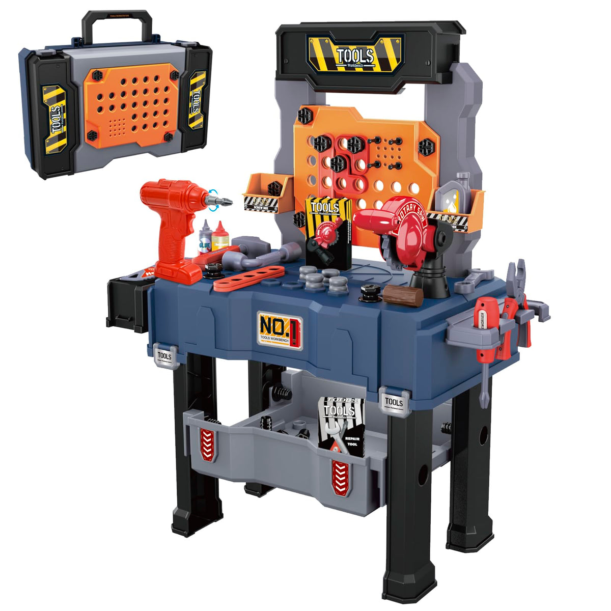 MUGEYMYD Kids Tool Bench Electric Drill for imaginative construction play and hand-eye coordination