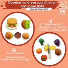 MUGEYMYD two layer kitchen stand supports larger social play sessions.