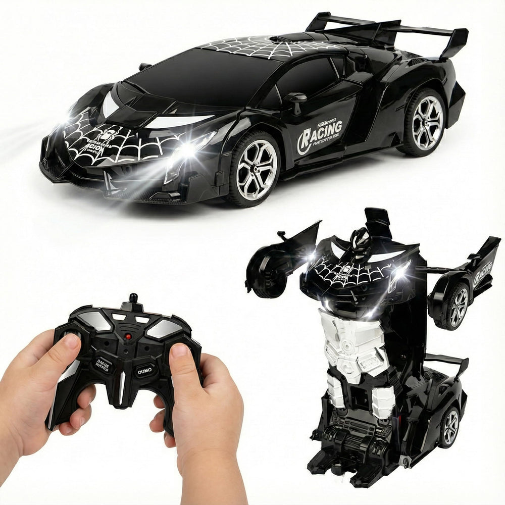MUISHUYU rechargeable transform spider car with LEDs for day and night fun.
