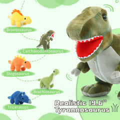 Muiteiur baby Brontosaurus plush with gentle curves for cuddly play