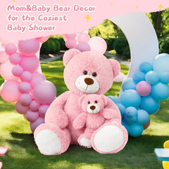 Muiteiur mom-and-baby bear makes a perfect gift for baby showers and celebrations.