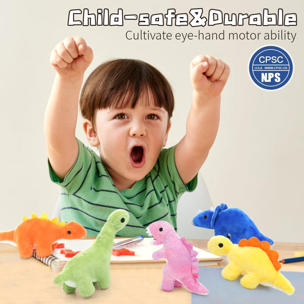 Muiteiur pink dinosaur plush, durable and travel-friendly for adventures.
