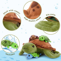 Muiteiur sea turtle plush baby 1 supports sensory play with bright colors