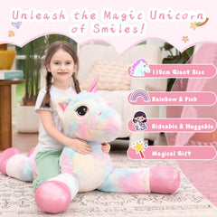 Muiteiur unicorn plush with sparkly horn for magical imaginative play.