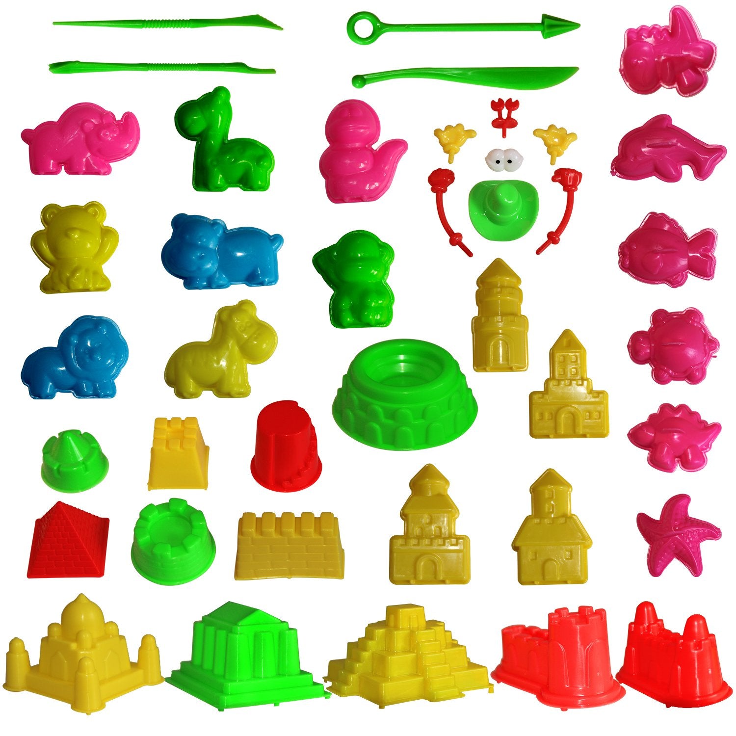 MUKOOL sand molding tools castle molds for imaginative castle play and tactile fun
