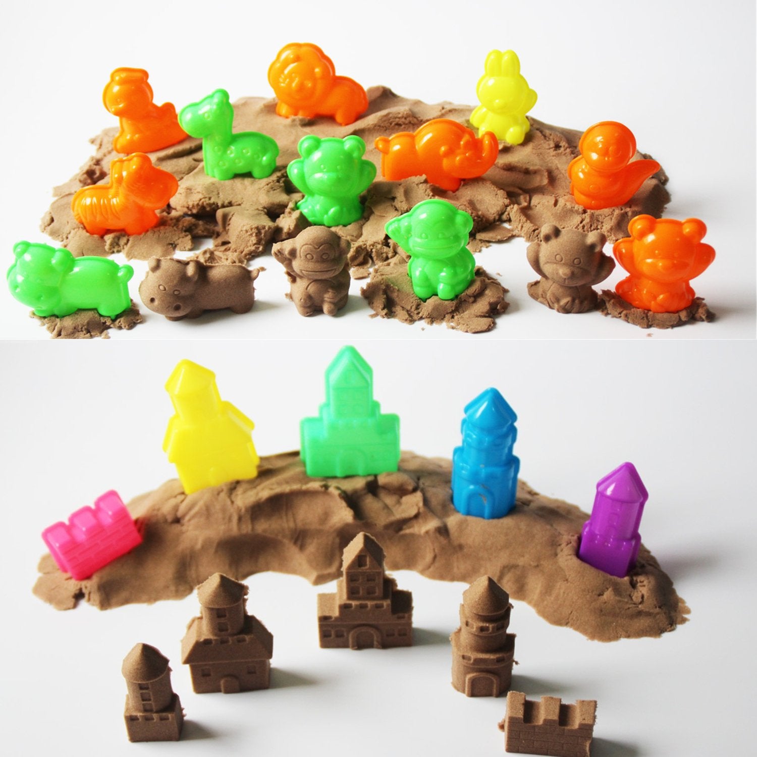 MUKOOL sand molding tools funny toys pieces for creative miniatures and storytelling