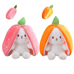 Mukorolee strawberry-styled bunny plush, ideal for cozy cuddles and play.