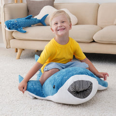 Mukouxun giant plush shark ready for cuddles and room decor.