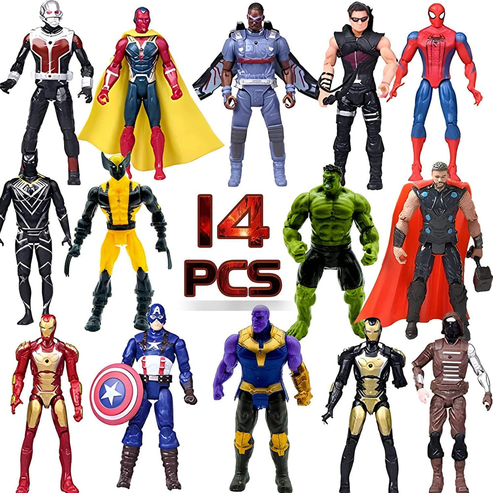 MUKSSE Ironman figure with articulated joints for dynamic play and display.