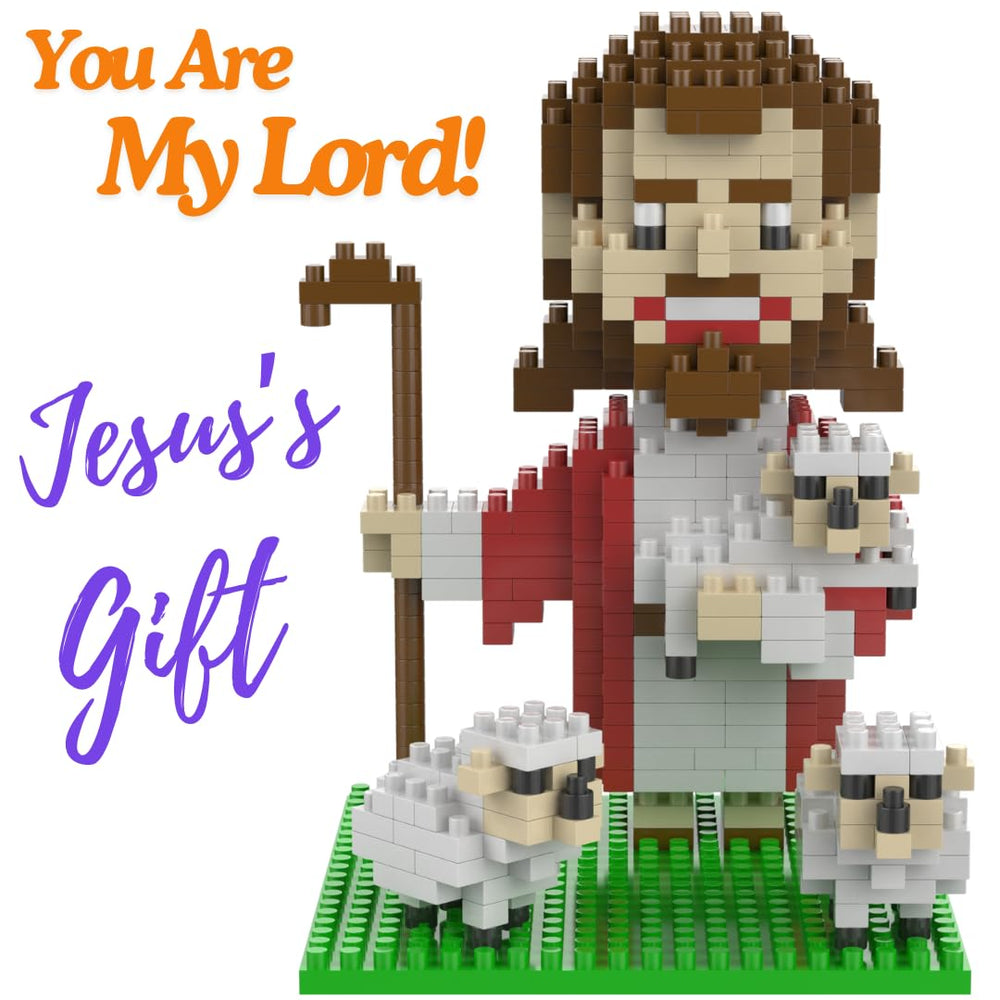 Multi-Blocks Prayer Jesus Building Set cover image for family Bible storytelling.