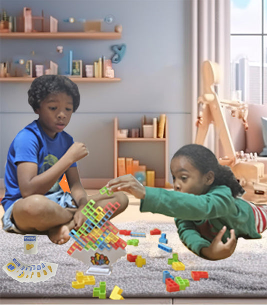 Multipurpose Go color blocks set designed for stacking fun