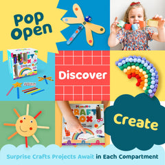 Mumaloo Craft Box supplies neatly organized for independent, kid-friendly crafting
