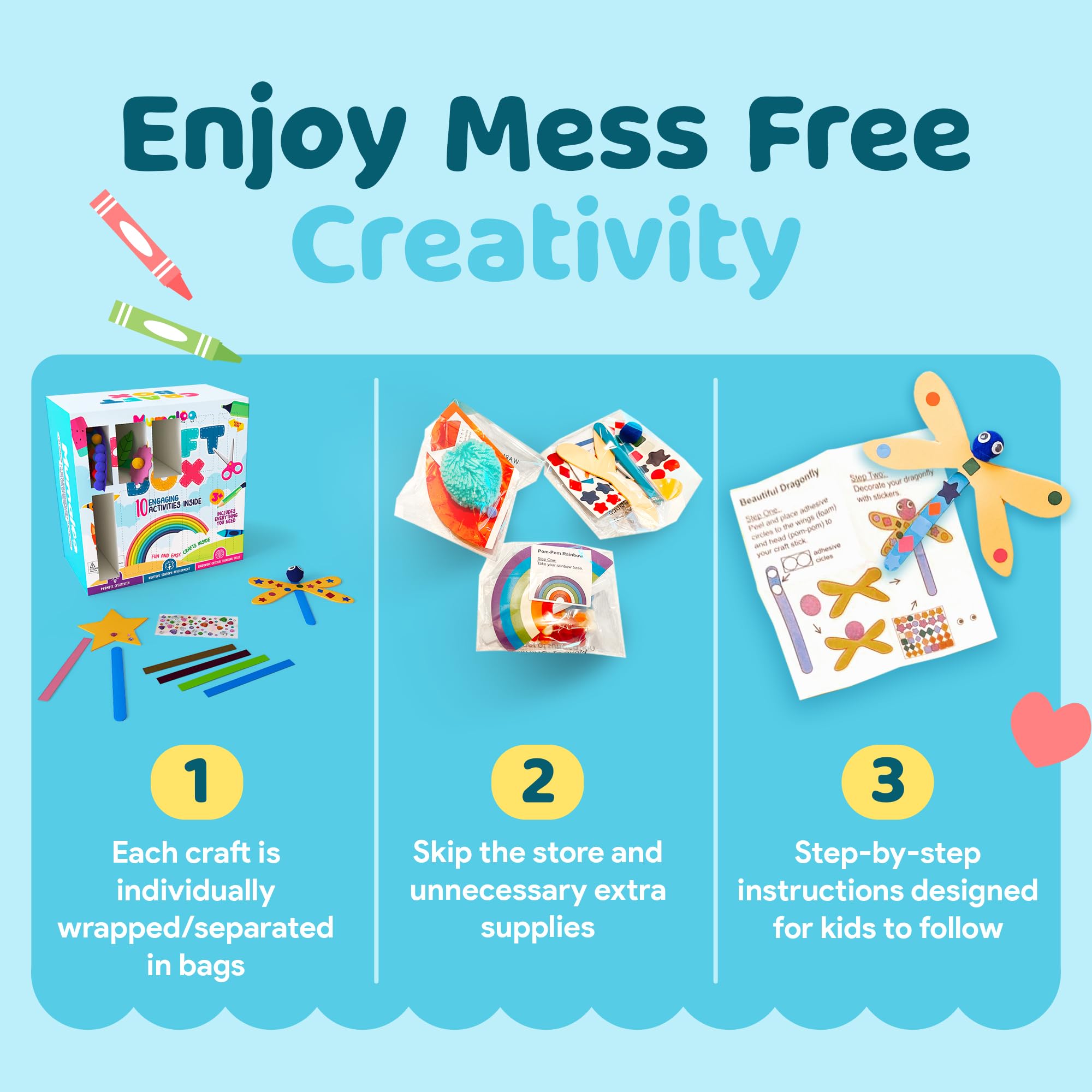 Mumaloo Kids art projects promoting creativity and fine motor development