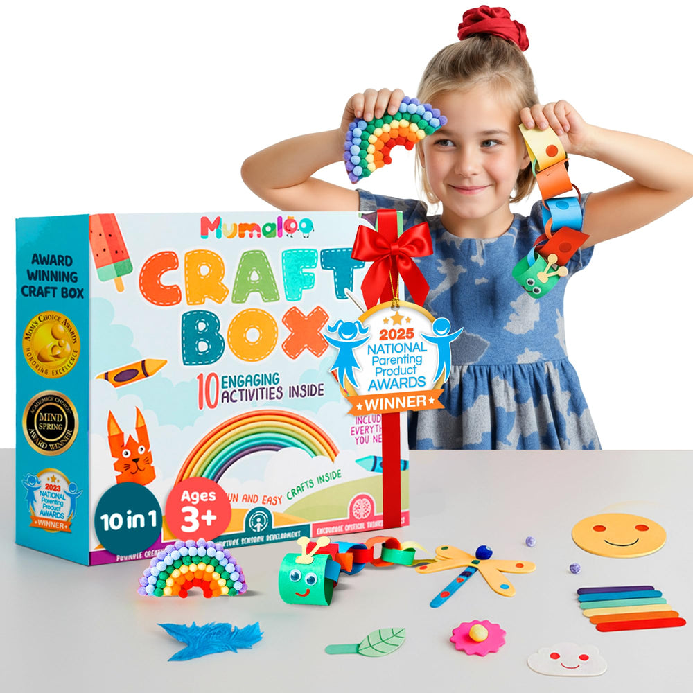 Mumaloo Toddler crafts set with simple instructions for easy setup