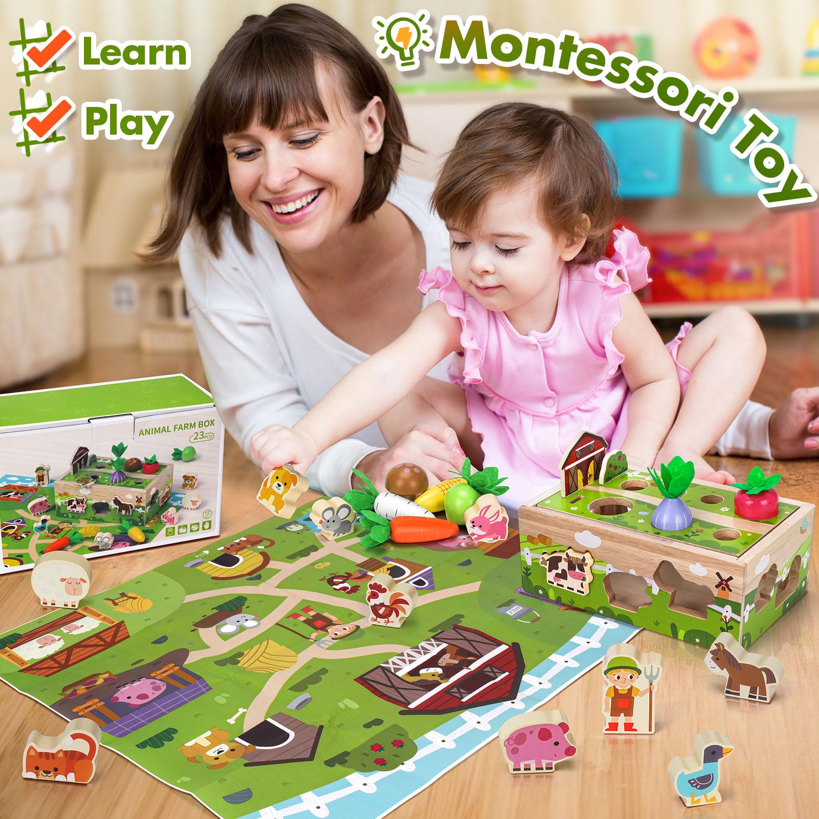 MuMua animal figures for sorting and pretend play