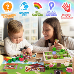 MuMua shape and color sorting cubes for cognitive development