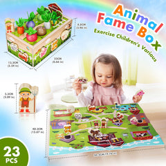 MuMua wooden vegetables pieces inspire imaginative play and fine motor skills