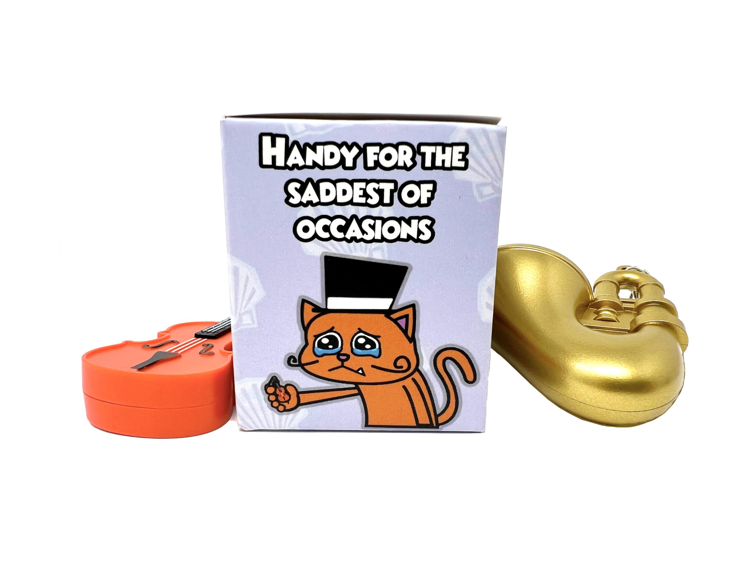 MunnyGrubbers world's saddest trombone keychain with a womp womp sound for playful sympathy