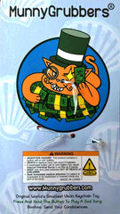 MunnyGrubbers World’s Smallest Violin keychain back view highlights the back button for sound.