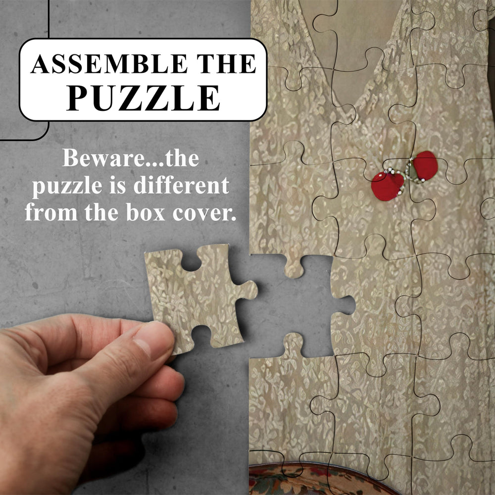 Murder Mystery Party puzzle assembly 23x29 inches delivers a satisfying reveal.