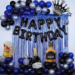 MURDIZZO blue banner kit for a bold birthday celebration backdrop