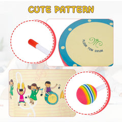 Musfunny colorful-pattern drum enhances classroom color and kid-friendly appeal.