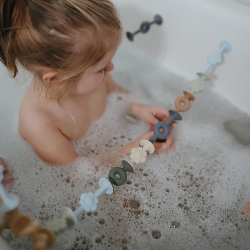 Mushie bath time silicone toys add splashy interactive fun to routines