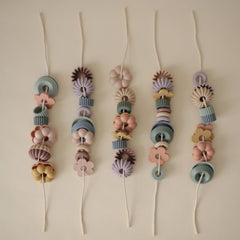 Mushie Bead Lacing Toy Set four threading strings ideal for little hands