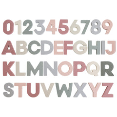 Mushie foam letters bath set: floating letters for early literacy in the tub.