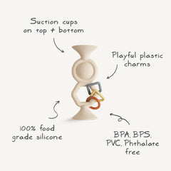 Mushie HexaPop supports safe, BPA-free sensory play for little ones.