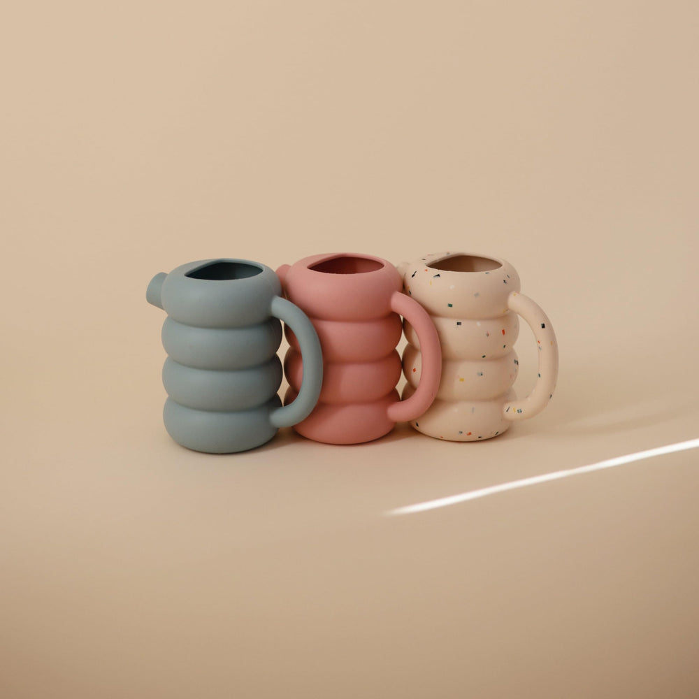 Mushie silicone watering can top-shelf dishwasher safe for quick cleanup