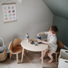 Mushie stacking cups forest packaging: ready-to-gift set with safe, non-toxic materials.