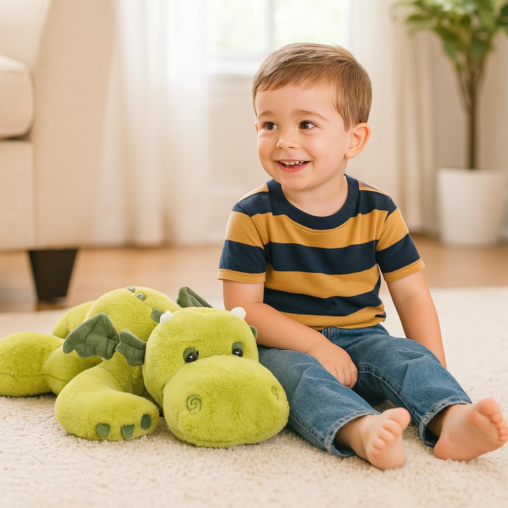 Gift-ready Mushymallow dragon plush, a charming birthday or holiday present.