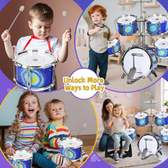MusicForset kids drum set EVA drum close-up, soft yet durable surface for enthusiastic tap-tap play.