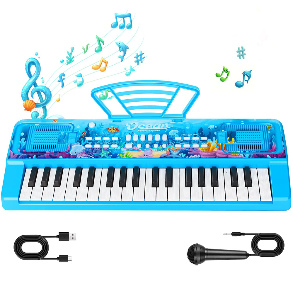 MusicForset blue color design suits toddlers aged 3–6.