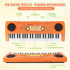 MusicForset toy piano shows off built-in mic storage for performances.