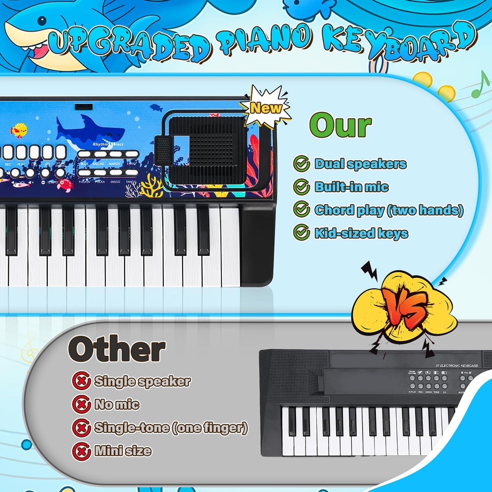 MusicForset 37-key layout supports chord play for budding musicians