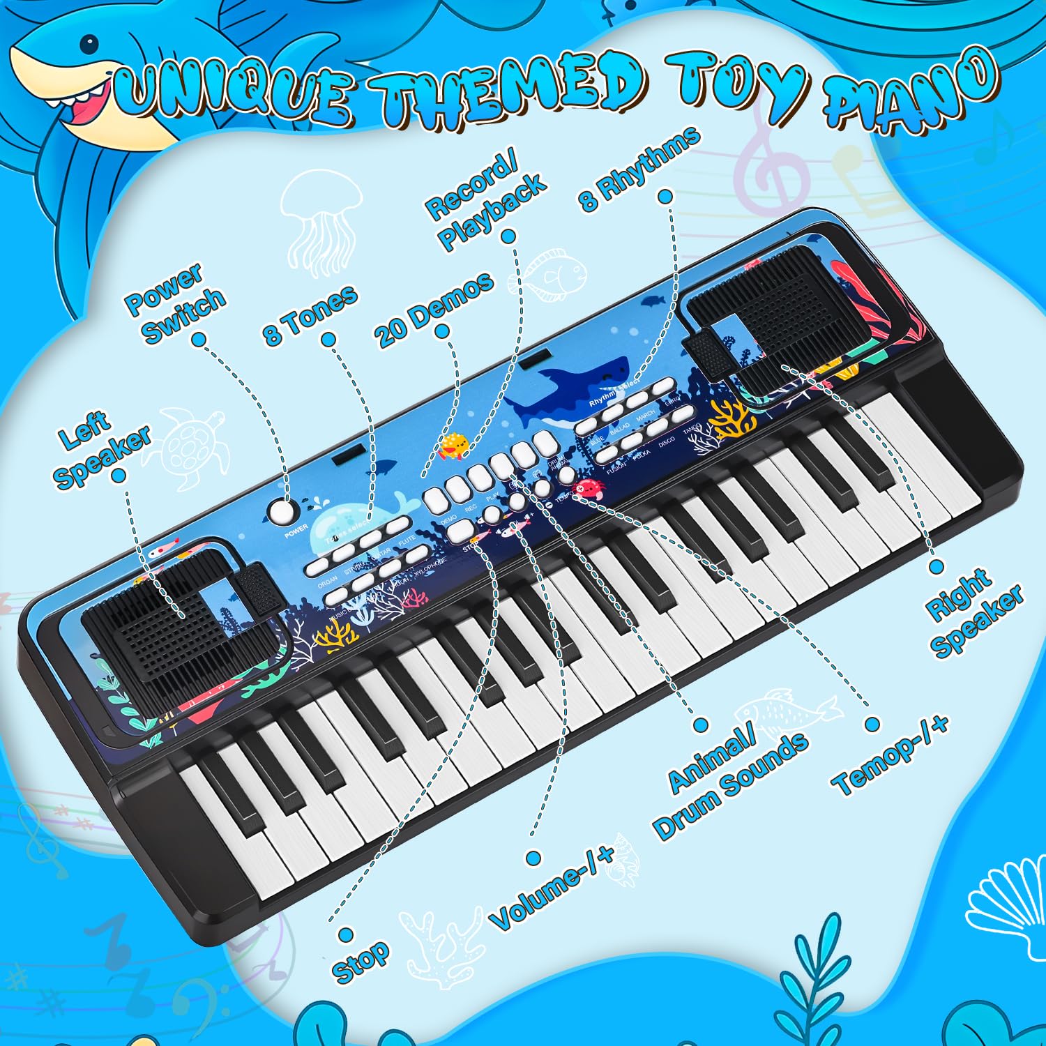 MusicForset portable compact design fits small desks and travel play