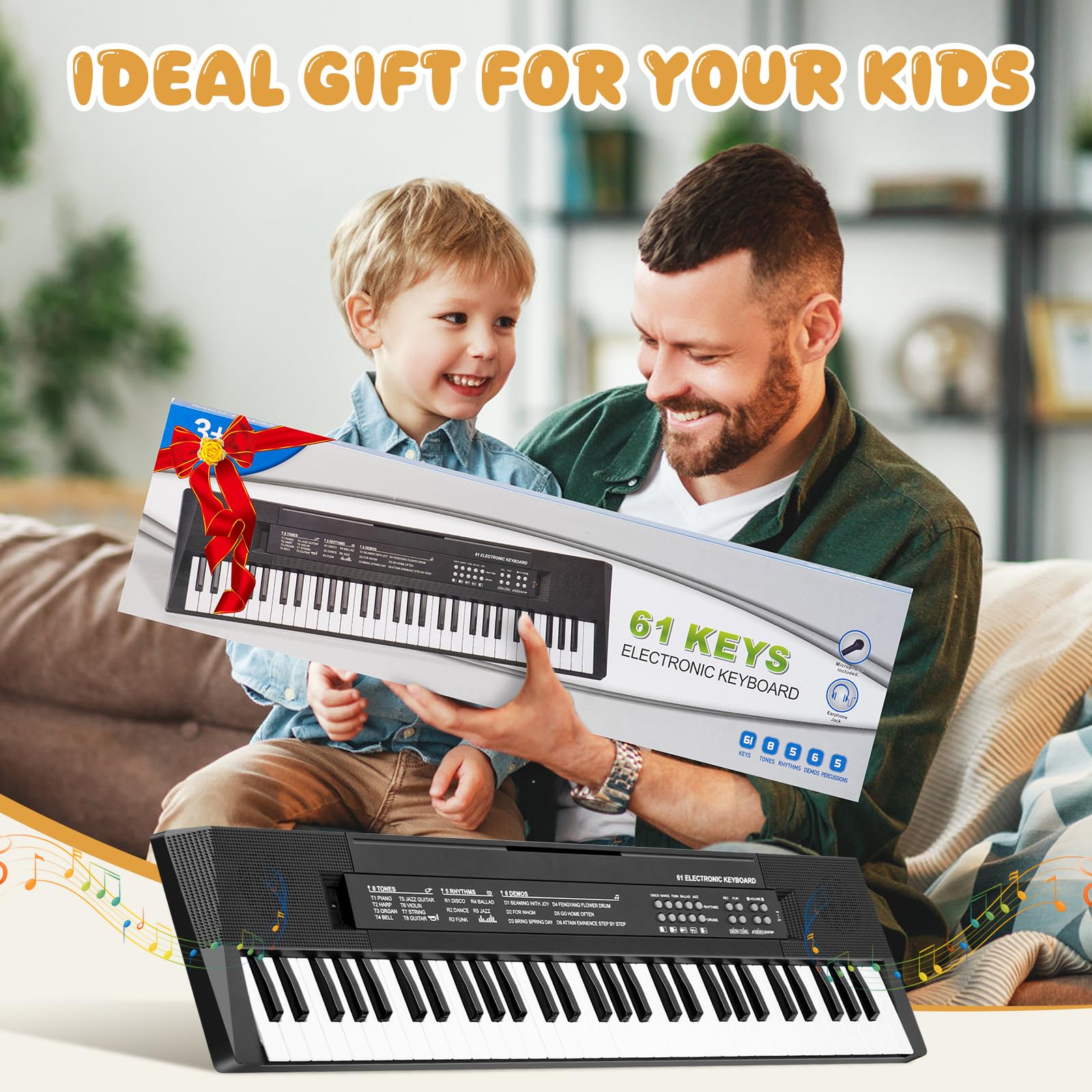 MusicForset portable tabletop design ideal for practice anywhere.