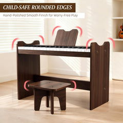 MusicForset rounded edges promote safe play and practice.